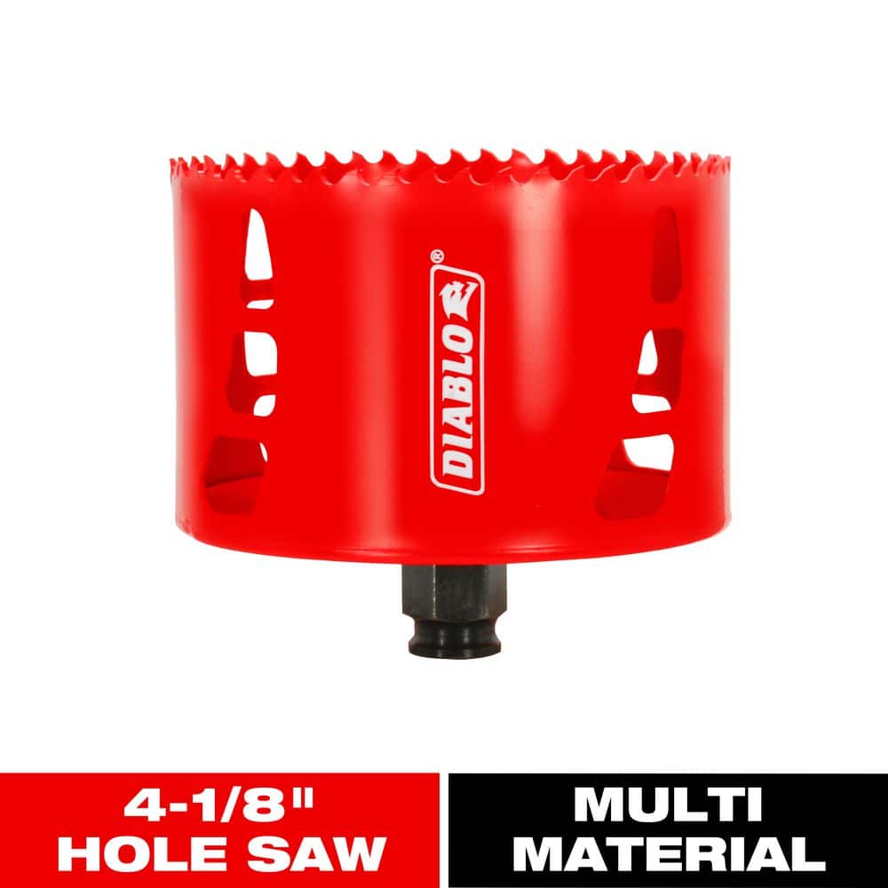 DIABLO 4-1/8 in. Bi-Metal Hole Saw with 2-3/8 in. Cutting Depth (DHS4125)