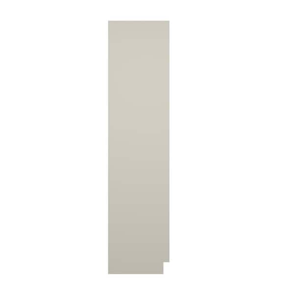 Damascus Raised 0.25 in. W x 96 in. H x 23.25 in. D in French Vanilla End Panel in Assembled Pantry