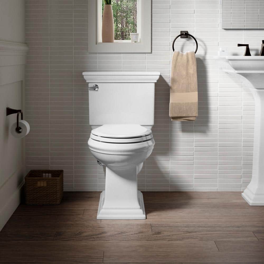 White High Efficiency Elongated Two-Piece Toilet
