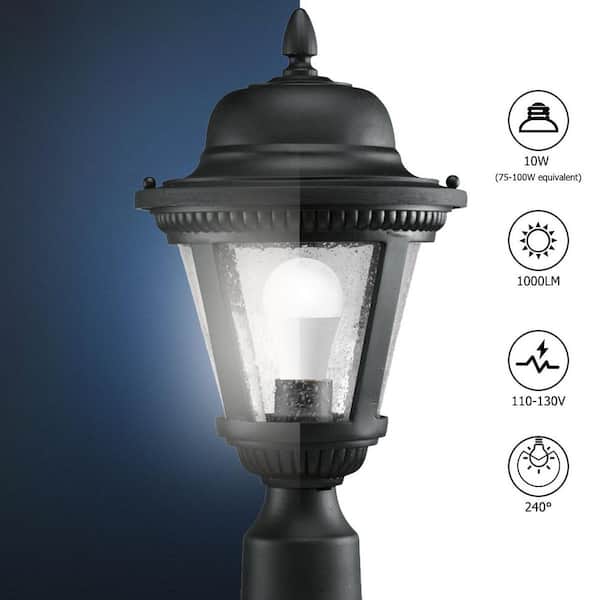 60W Equivalent A19 LED Light Bulb Dusk to Dawn Sensor, Daylight 5000K (2-Pack)