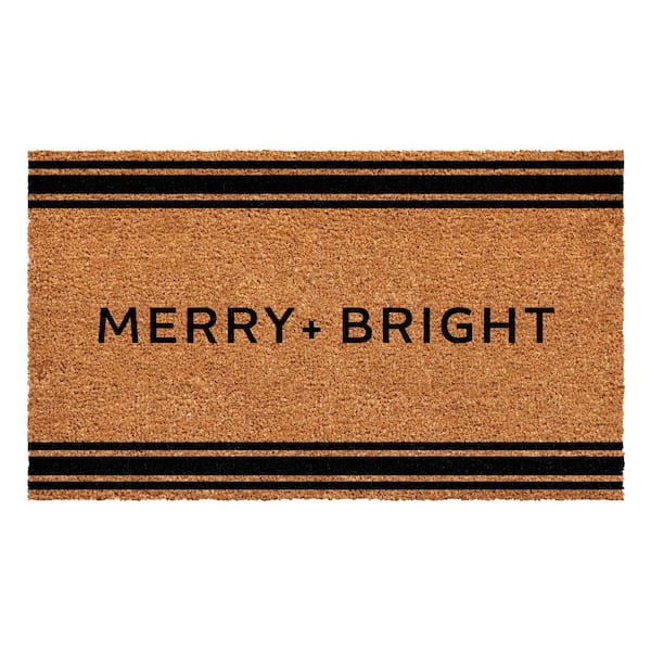 Horizontal Stripe Coir Doormat