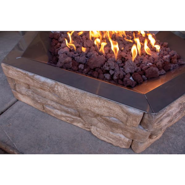 Landecor Ledge Stone 42 In X 8, Are Natural Gas Fire Pits Worth It