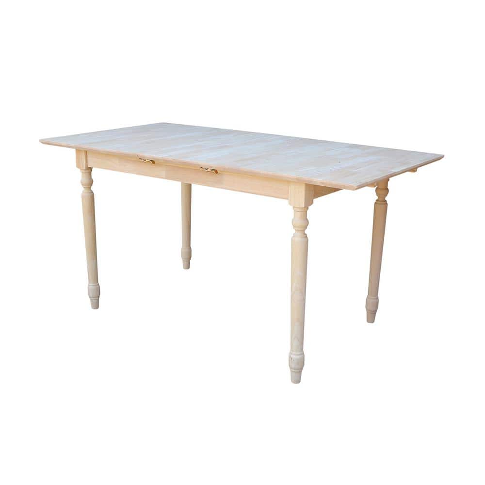 Elegant French Country Style Extendable Dining Table in Unfinished Wood