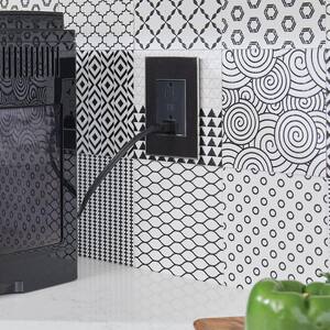 adorne with Netatmo 15 Amp Smart Duplex Outlet, Graphite