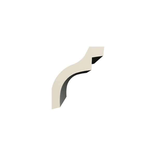 Ekena Millwork Lily 1.75 in. D x 2.75 in. W x 94.5 in. L Polyurethane Crown Moulding
