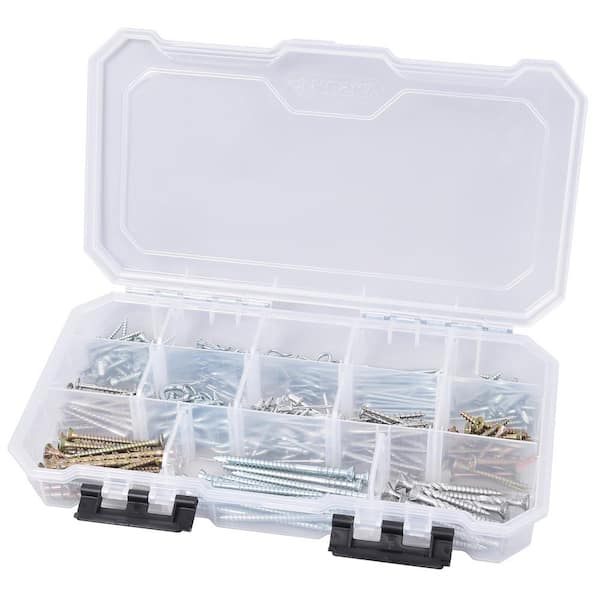 Husky 6 in. 6-Compartment Storage Bin Small Parts Organizer THD2015-03 -  The Home Depot