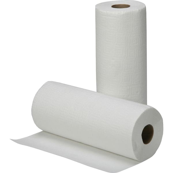 SKILCRAFT 8540-01-592-3021 Toalla de papel continuo de fibra  reciclada de una sola capa, 350 pies de largo x 8 pulgadas de ancho, blanco  (caja de 12) : Industrial y Científico
