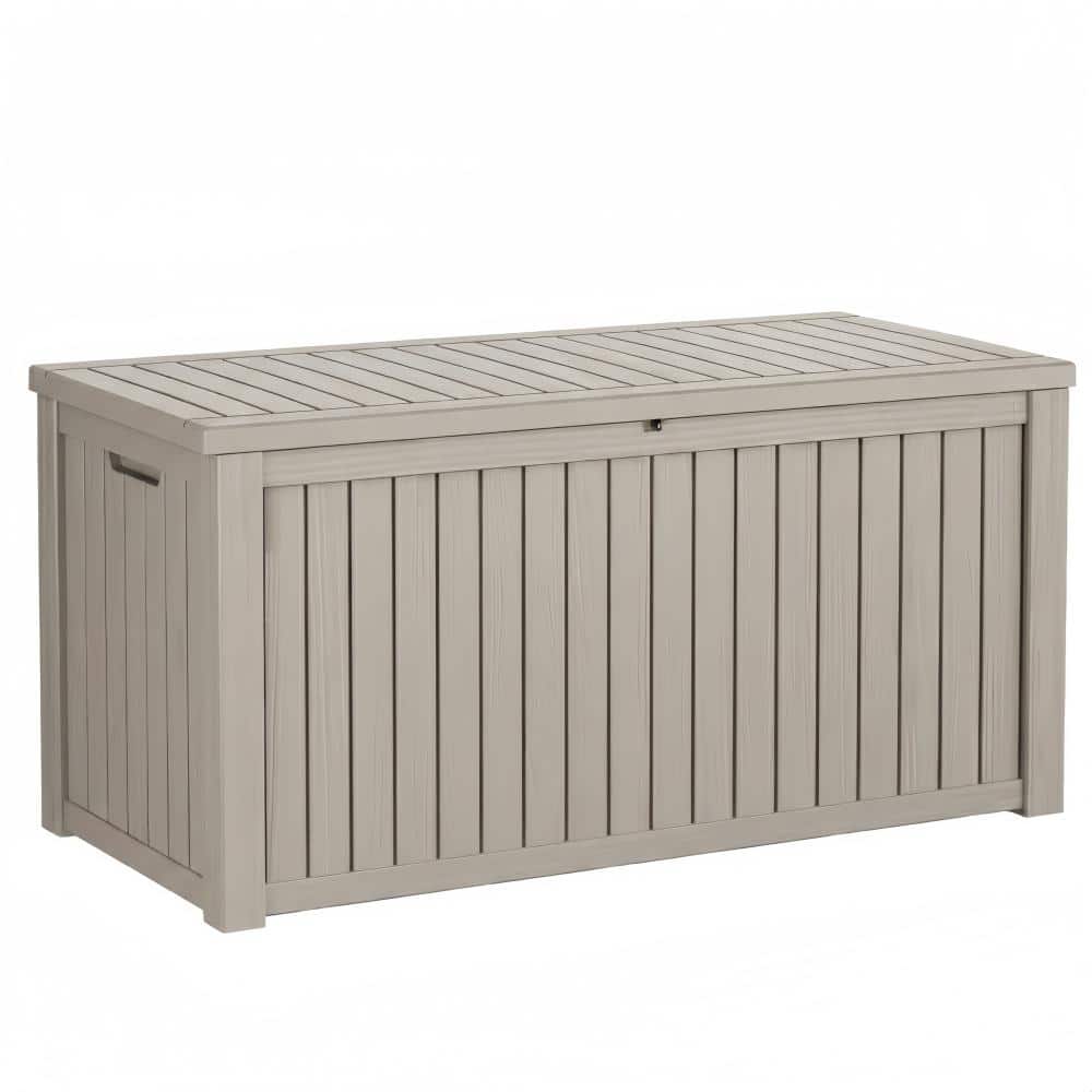 150 Gallons Water Resistant Resin Lockable Deck Box