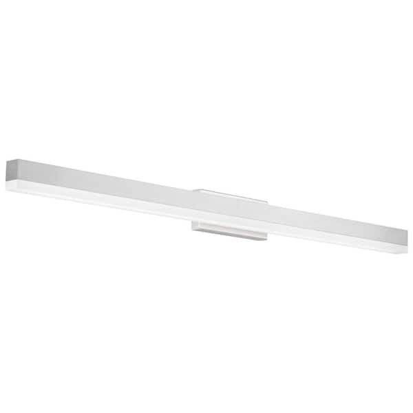 WAC Lighting Styx 37 in. 1-Light Brushed Aluminum LED Vanity Light Bar with Selectable White 2700K-3000K-3500K