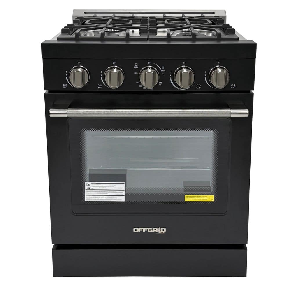 Off-Grid 30 in. 4-Burner Waist High Broiler Propane Range in Black price history on PriceWatchPro