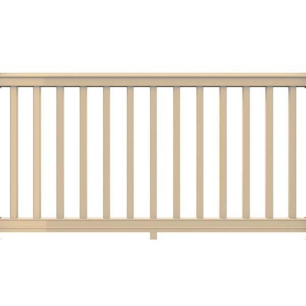 Veranda Premier 6 ft. x 36 in. Wicker PolyComposite Rail Kit with Square Balusters
