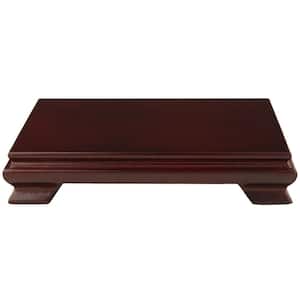 Rosewood 7 in. W Decorative Rectangular Stand