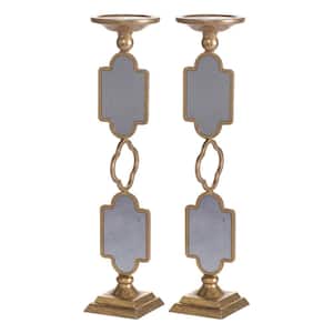 Cleo Gold Candle Holders (Set of 2)