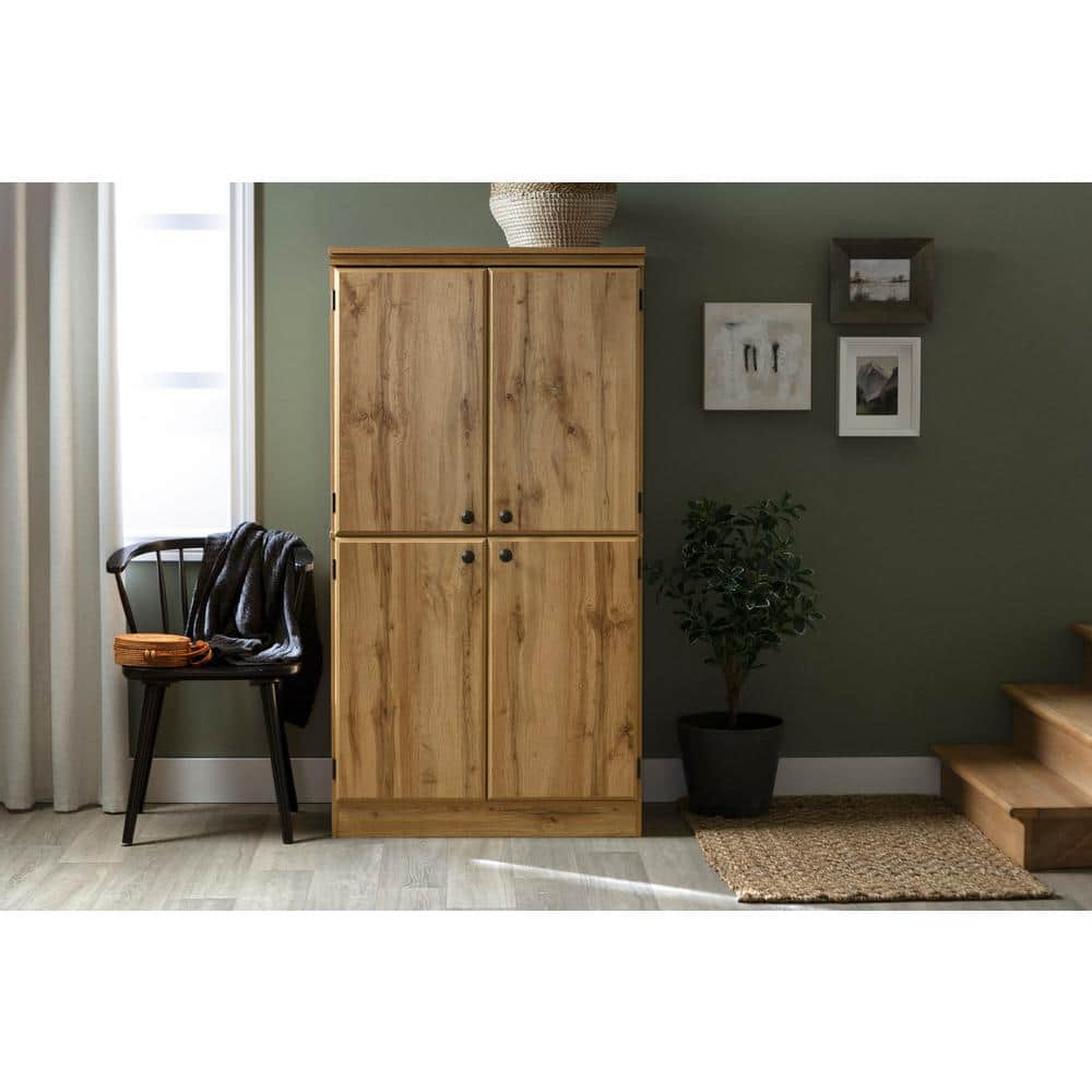 South Shore Morgan Nordik Oak 33 in. Cabinet 16787 - The Home Depot