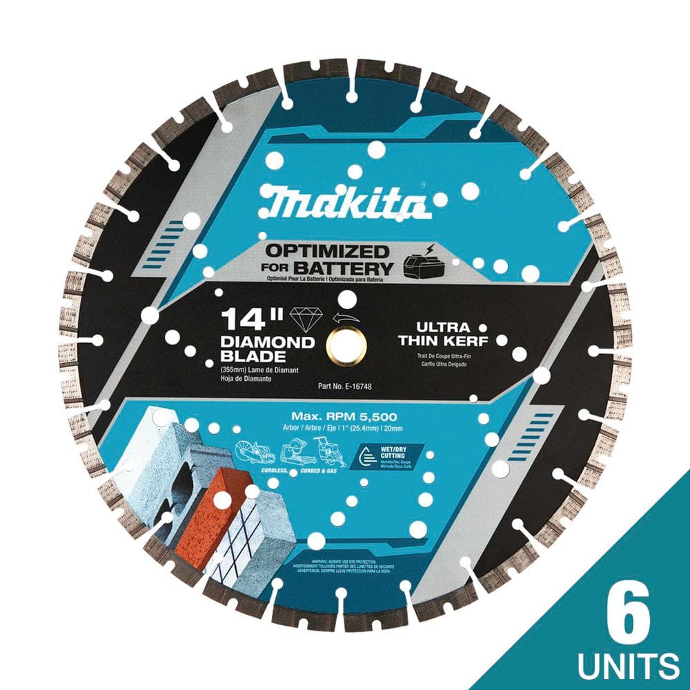 14 in. Thin Kerf Diamond Blade, Segmented (6 Blades) price history on PriceWatchPro
