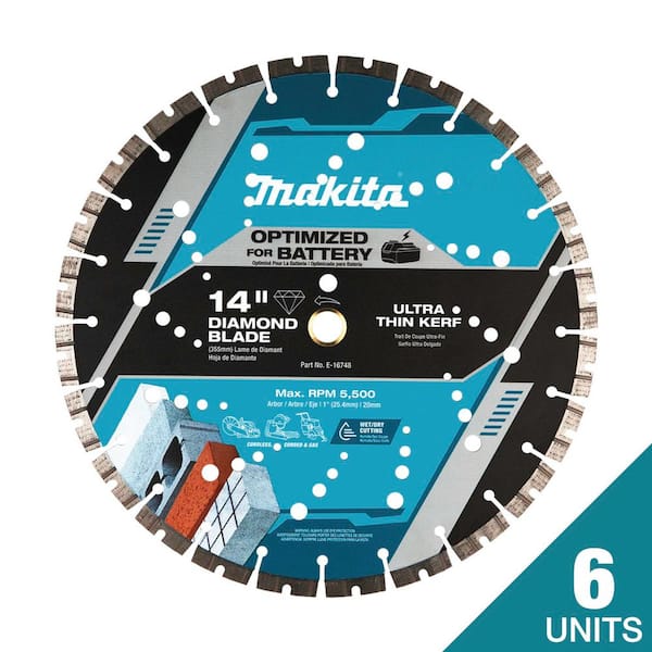 14 in. Thin Kerf Diamond Blade, Segmented (6 Blades)