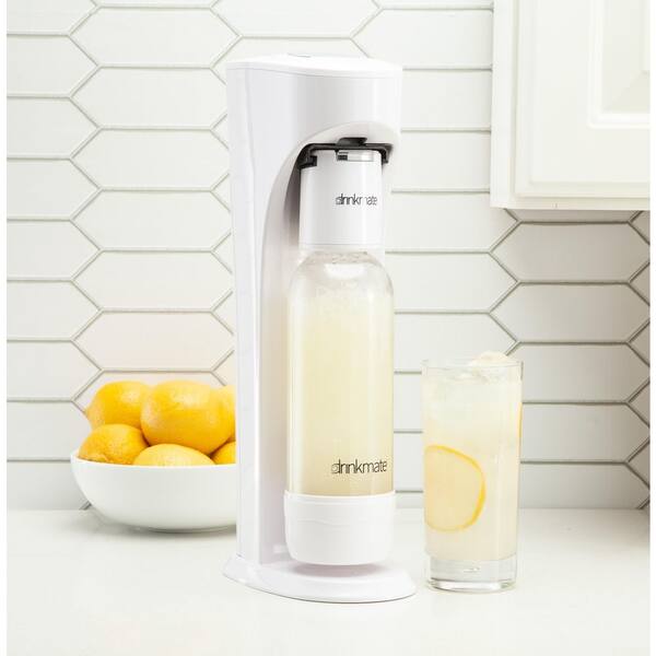 DrinkMate Classic White Sparkling Water, Soda Maker CO2 Bundle, 4