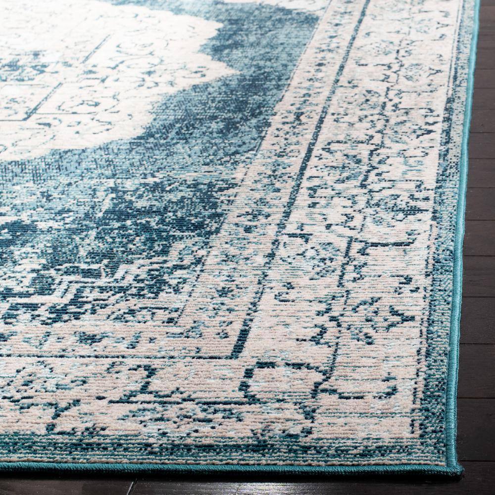 Safavieh Crystal Blue and Beige 8' x 10' Rectangular Area Rug