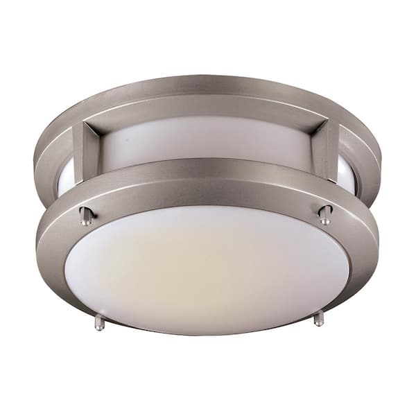 Unbranded Borromeo 6-Watt Silver Integrated LED Flush Mount
