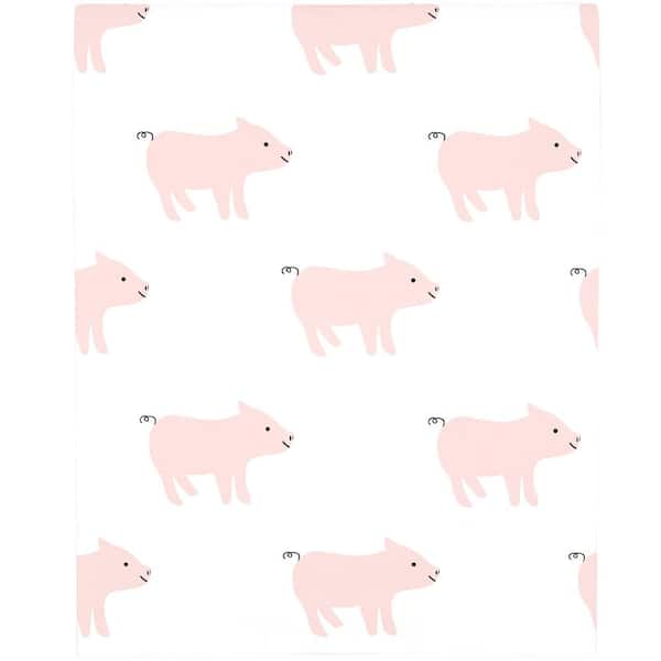 Funny Pig Hand Towels 2 Pack Cute Piggy Pink Kitchen Hanging