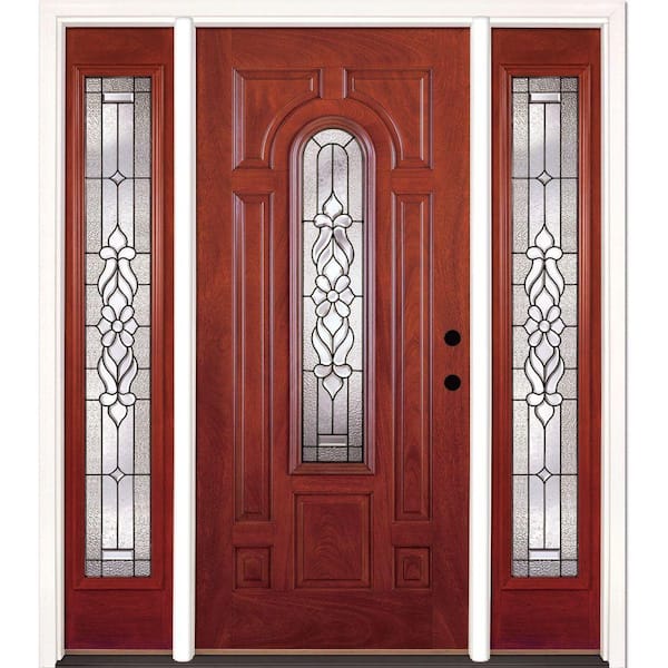 Feather River Doors 67.5 In. X 81.625 In. Lakewood Patina Stained 