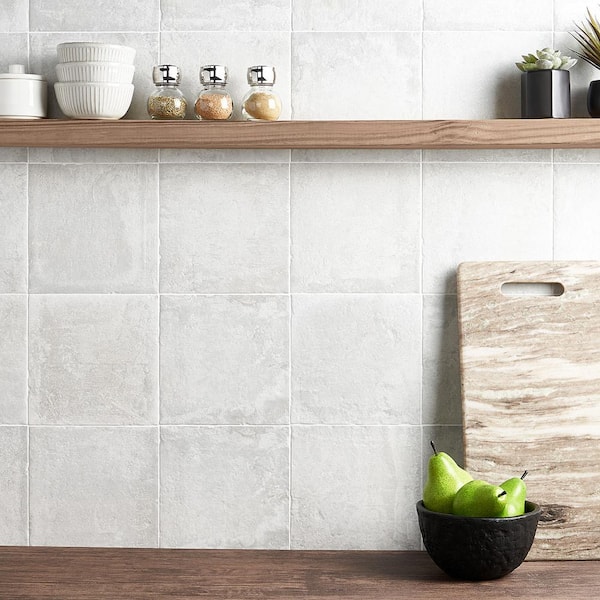 Patras Gray 7.87 in. x 7.87 in. Matte Porcelain Floor and Wall Tile (10.76 sq. ft./Case)
