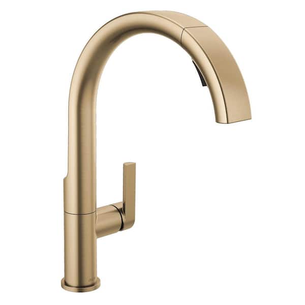 Delta Keele Gold Single Handle Pull Down Sprayer Kitchen Faucet in