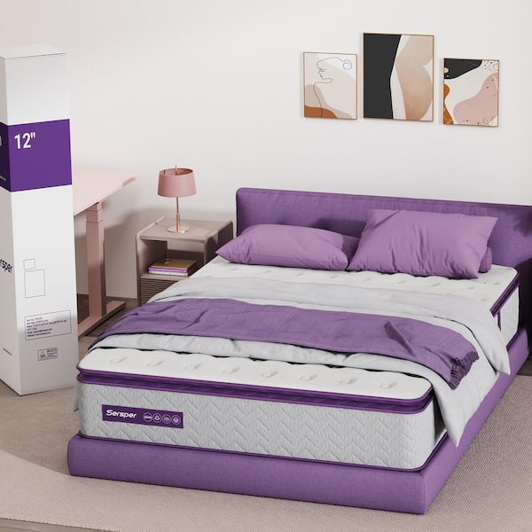 Sersper Full Medium Firm Memory Foam 8 in. Bed-in-a-Box Mattress