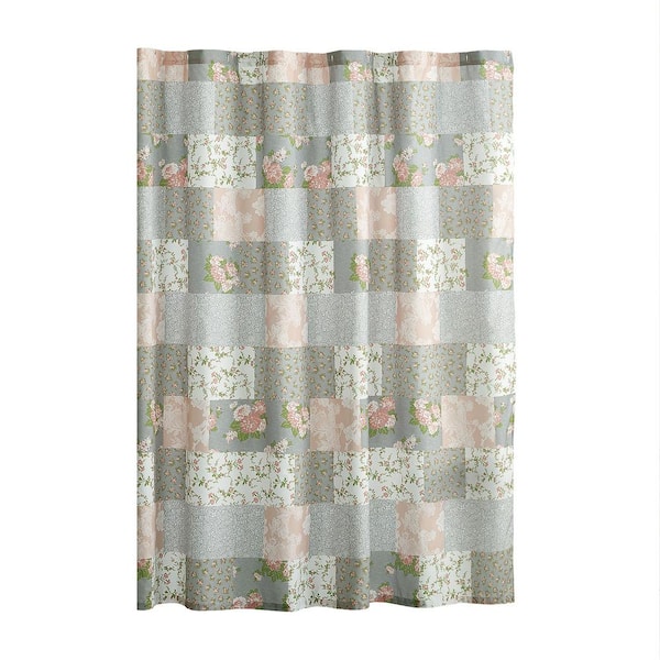Modern Heirloom La Flor 72 in. W x 72 in. L Microfiber Shower Curtain in Blush