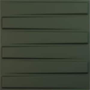 19 5/8 in. x 19 5/8 in. Keyes EnduraWall Decorative 3D Wall Panel, Satin Hunt Club Green (12-Pack for 32.04 Sq. Ft.)