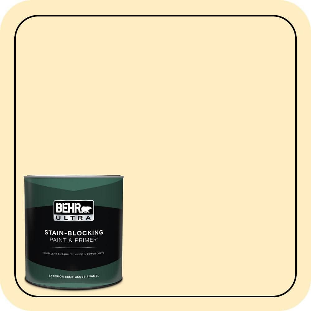 1 qt. #350A-3 Pale Sunshine Semi-Gloss Enamel Exterior Paint & Primer price history on PriceWatchPro