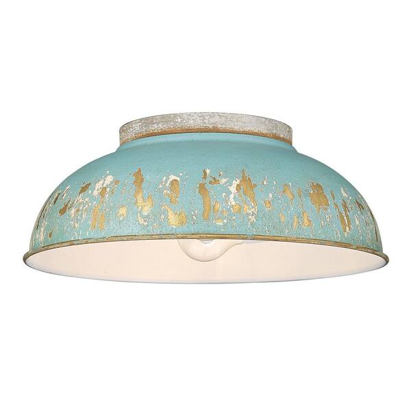 teal and gold light shade