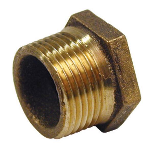 1/2\" MNPT To 1/4\" FNPT Hex Reducer Bushing Reducing Stainless Steel 304...