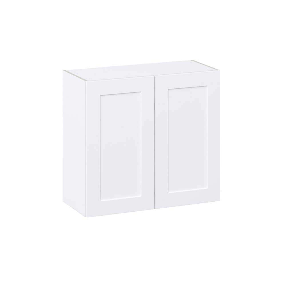 J COLLECTION 33 in. W x 30 in. H x 14 in. D Wallace Painted Warm White ...