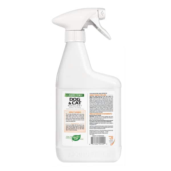 Liquid Fence Animal Repellent Spray For Cats and Dogs 32 oz