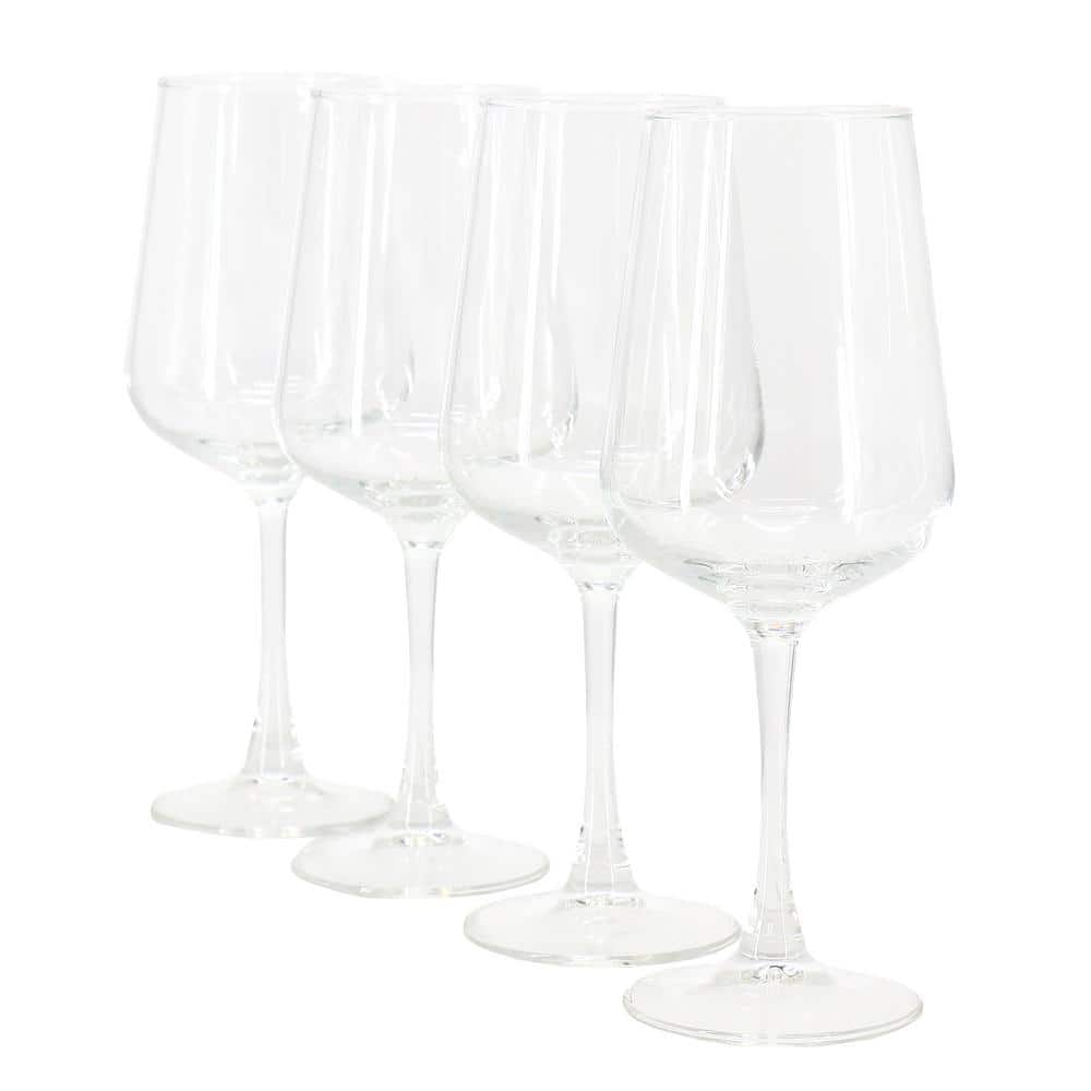 Gibson Home Belinni 4-Piece 15.4 oz. Classic Wine Glass Set