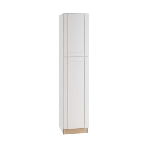 MILL'S PRIDE Richmond Verona White Plywood Shaker Ready to Assemble Pantry Kitchen Cabinet Soft Close 18 in W x 24 in D x 84 in H