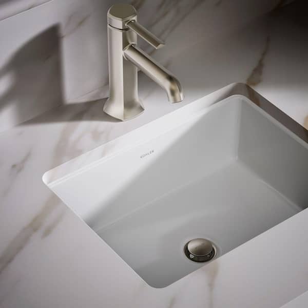 リン KOHLER Verticyl 17.1 in. x 13.38 in. Undermount Bathroom Sink in