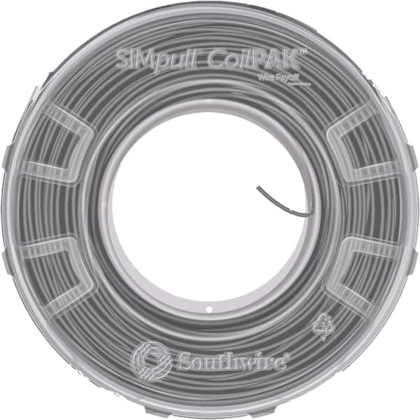 1000 ft. Gray 12/1 STR CU Mini CoilPAK SIMpull THHN Wire