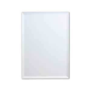 30 in. W x 40 in. H Frameless Copper-Free Rectangular Beveled Edge Bathroom Vanity Mirror