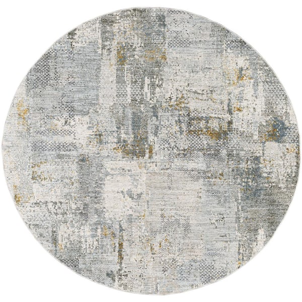 Livabliss Dresden Dusty Sage Modern 8 ft. Round ft. Indoor Area Rug