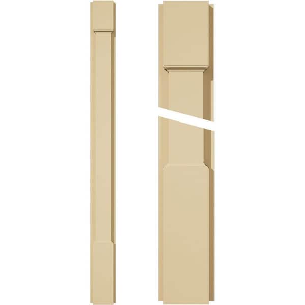 Ekena Millwork 2 in. D x 4 in. W x 48 in. L Primed Polyurethane Pilaster 1- Pack