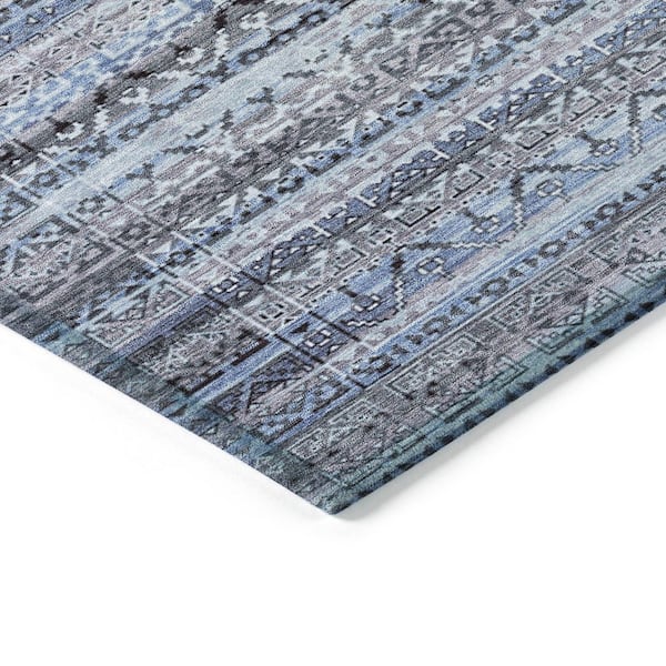 Chantille Machine Washable Indoor/Outdoor Abstract ACN2101 Blue 1 ft. 8 in. x 2 ft. 6 in. Accent Rug