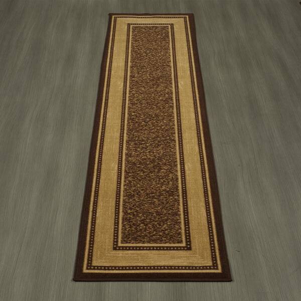 2'7" x 10' Ottomanson Ottohome Collection Runner Rug Red 