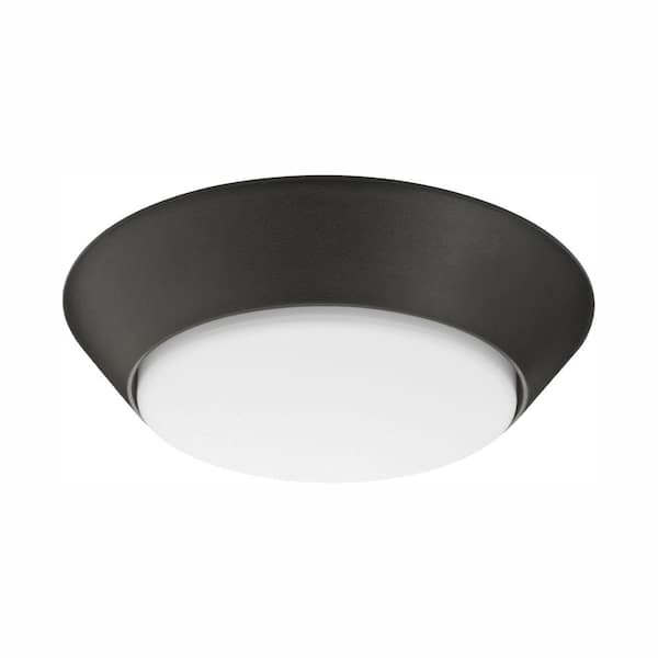 Lithonia Lighting Versi Lite 7.25 in. 9.3-Watt Textured Bronze Integrated LED Canopy Light Cool White