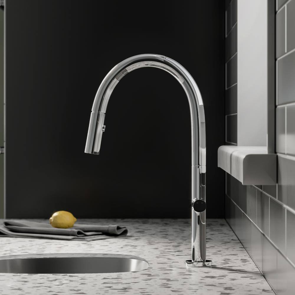 Chalet Chrome Single Handle Pull-Down Kitchen Faucet