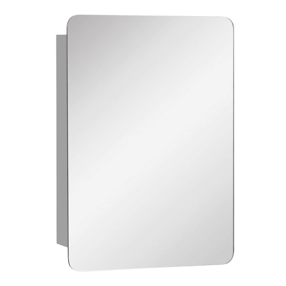 kleankin 18 in. W x 26 in. H Bathroom Silver Recessed/Surface Mount
