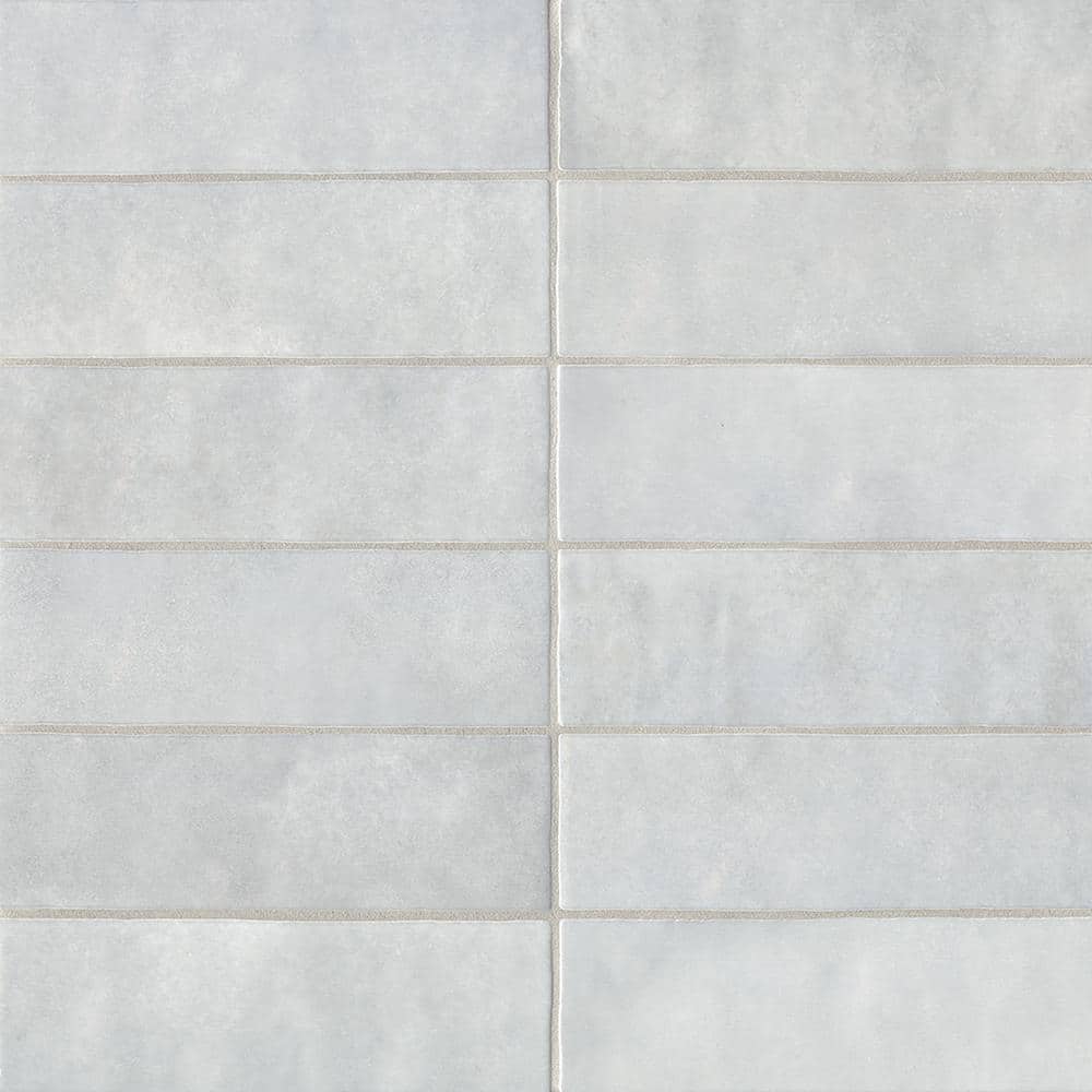 Cloe Gloss Gray Ceramic Wall Tile 2.5" x 8" (76-Pack)