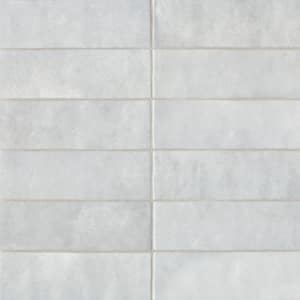 Cloe Rectangle Glossy Grey 2 in. x 8 in. Ceramic Wall Tile (10.64 sq. ft./Case)