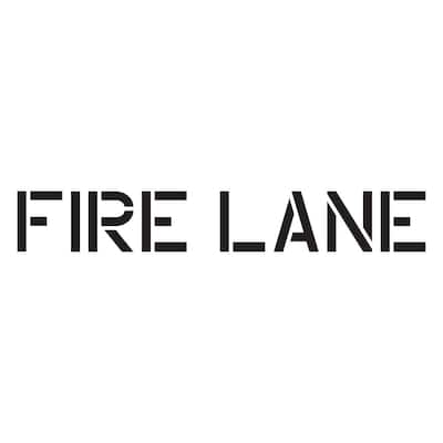 4 in. Fire Lane Stencil